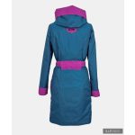 RITA  windproof & waterproof designer raincoat - cyclamen / dark petrol XS