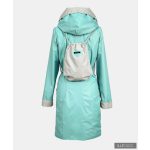 RITA  windproof & waterproof designer raincoat - soft blue / light grey M