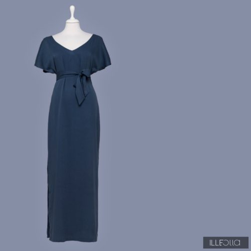Elegáns maxi ruha SELINA - sötétkék