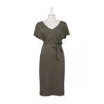 Elegáns rövid ruha SELINKA - kheki M