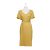 Elegant mini dress SELINKA - mustard yellow