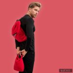 4in1 Timtom bag for men - cherryred