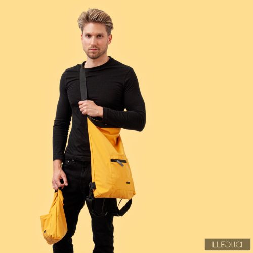 4in1 Timtom bag for men - ochreyellow