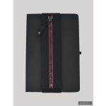 ZSANNA gumis tolltartó - fekete-piros