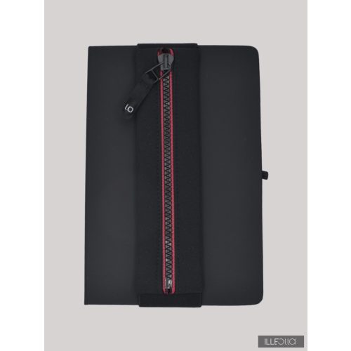 ZSANNA gumis tolltartó - fekete-piros