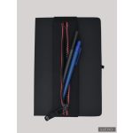 ZSANNA gumis tolltartó - fekete-piros