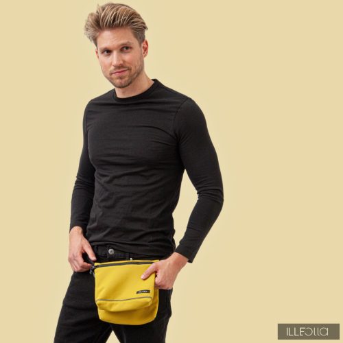 3in1 beltpouch Zsebi for men - mustard yellow