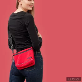 3in1 beltpouch ZSEBI - cherry red
