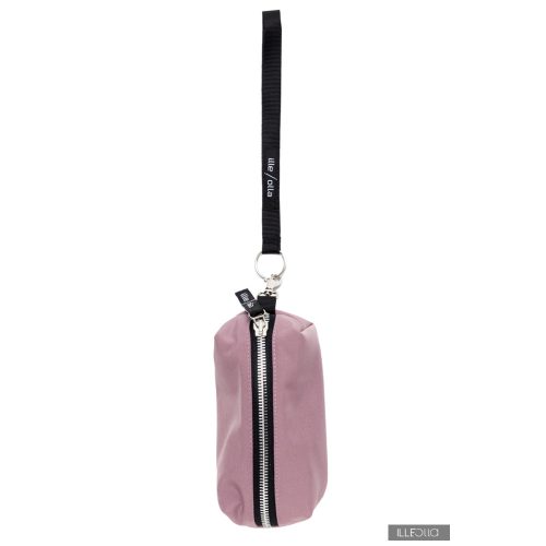 Zsuzsa zippered cosmetic accessories - salmon pink / dark gray