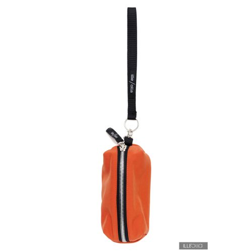Zsuzsa zippered cosmetic accessories - orange / dark petrol