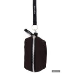 ZSUZSI cipzáros kulcstartó - fekete / sötétpetrol