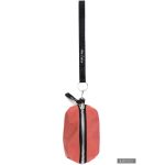 ZSUZSI cipzáros kulcstartó - lazacrózsaszín / világosszürke