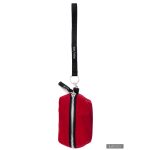 ZSUZSI cipzáros kulcstartó - meggypiros / törtfehér