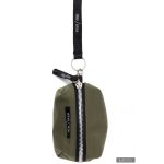 ZSUZSI cipzáros kulcstartó - világoskheki/mustársárga