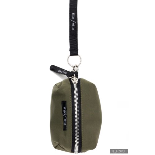 ZSUZSI cipzáros kulcstartó - világoskheki/mustársárga