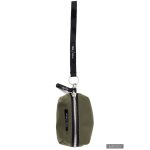 ZSUZSI cipzáros kulcstartó - világoskheki/mustársárga